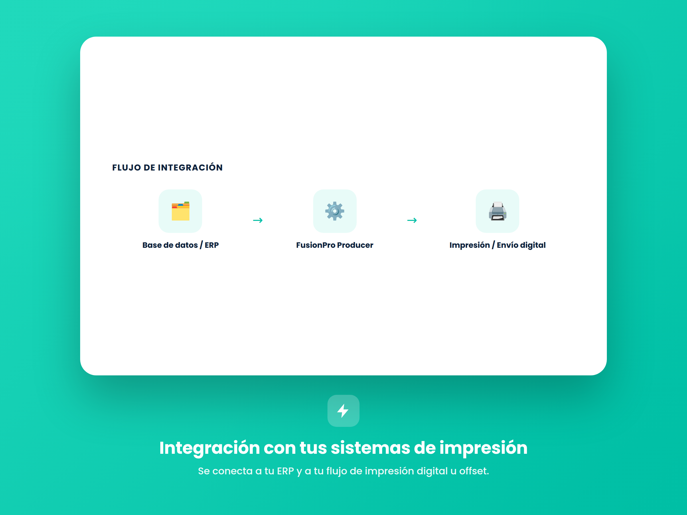 Integración con sistemas de impresión