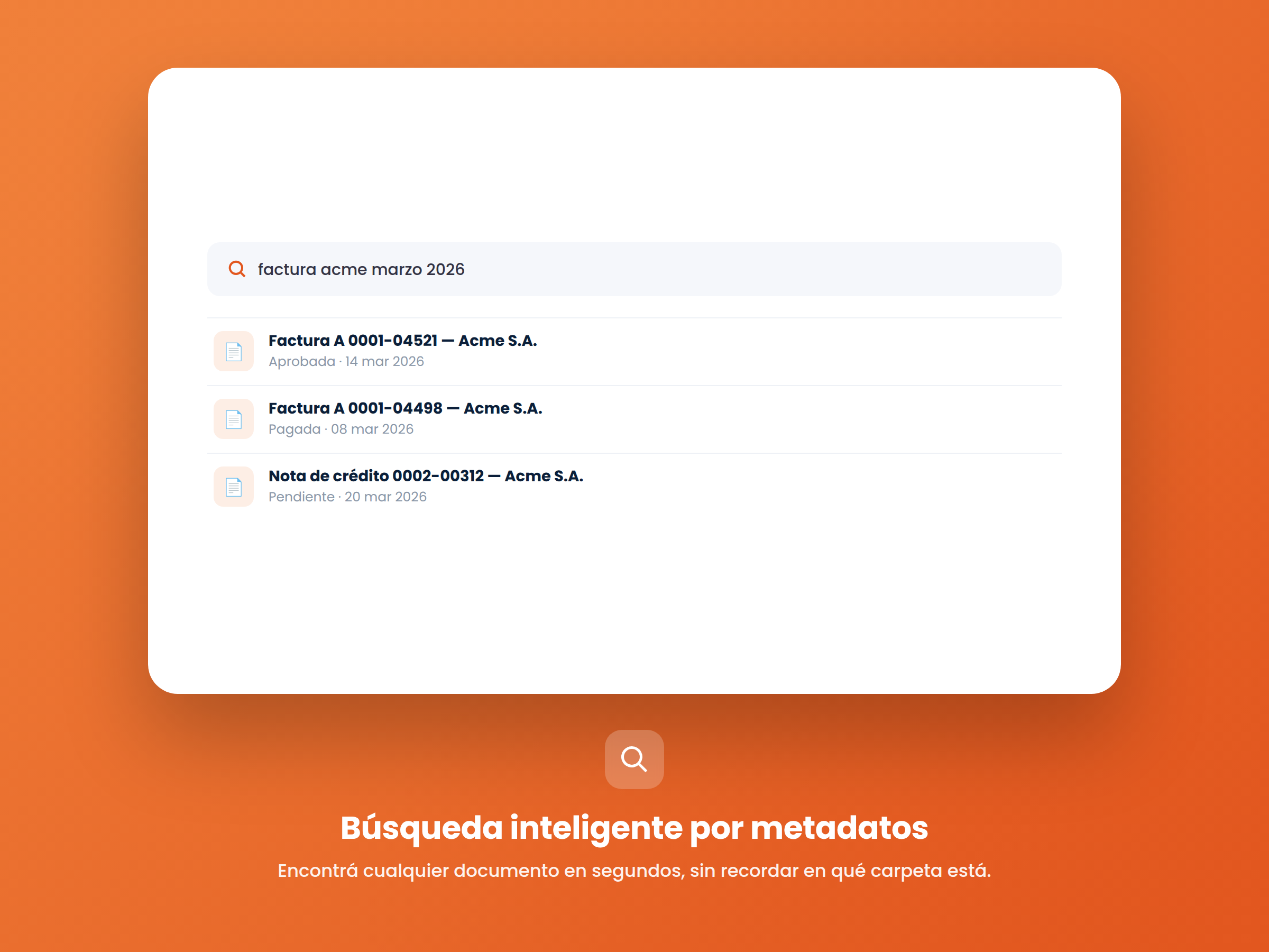 Búsqueda inteligente por metadatos