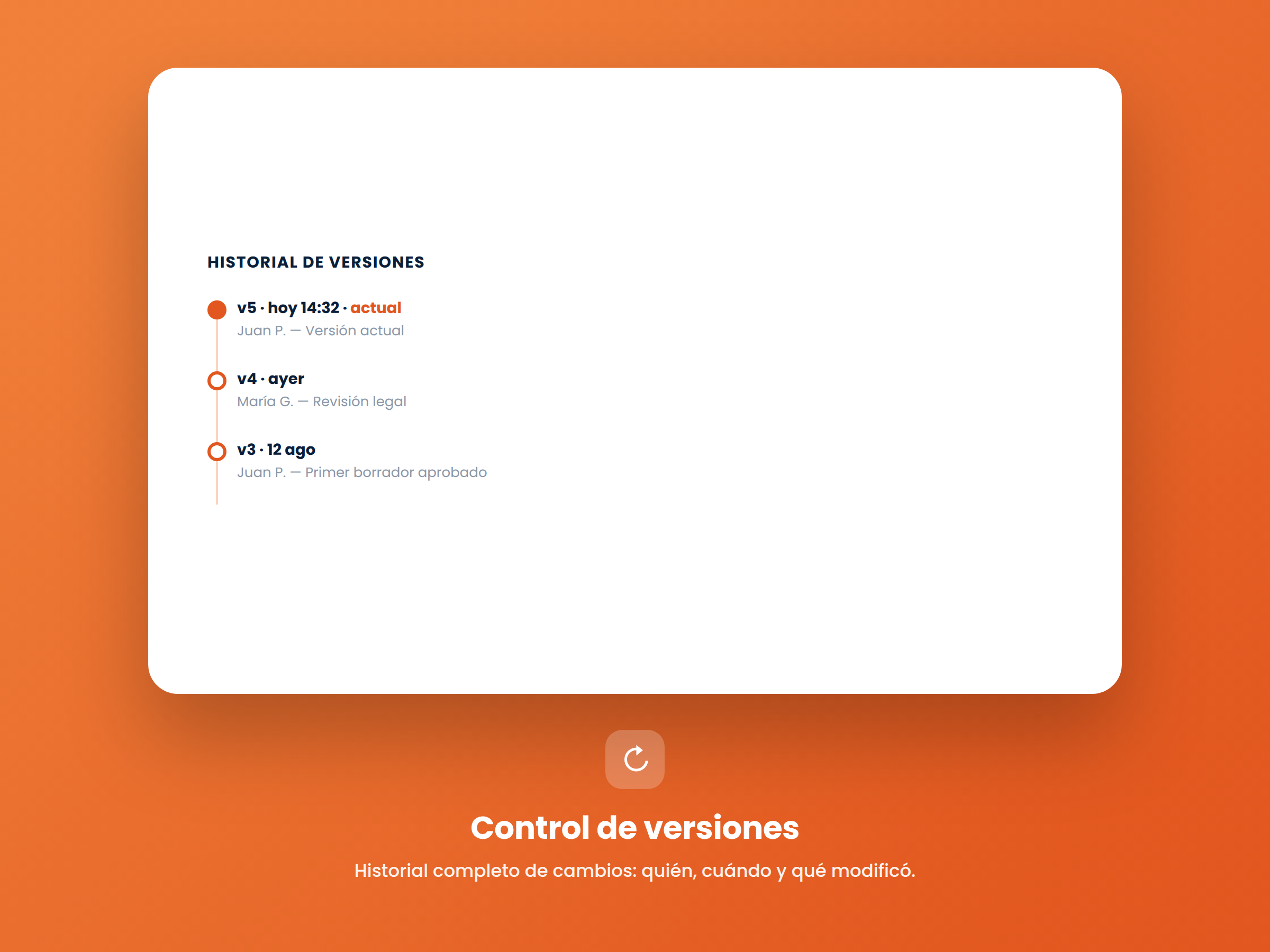 Control de versiones de documentos