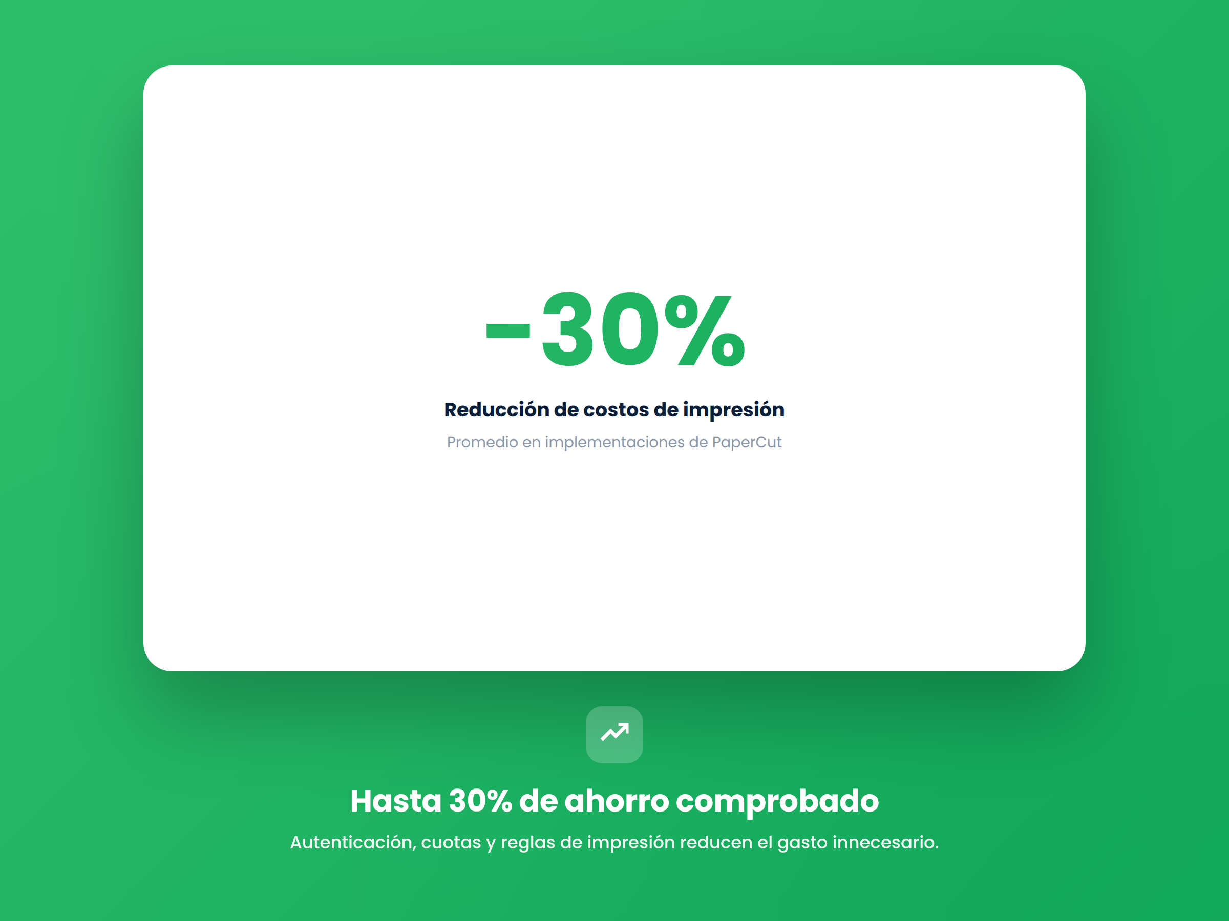 Ahorro de hasta 30% en impresión